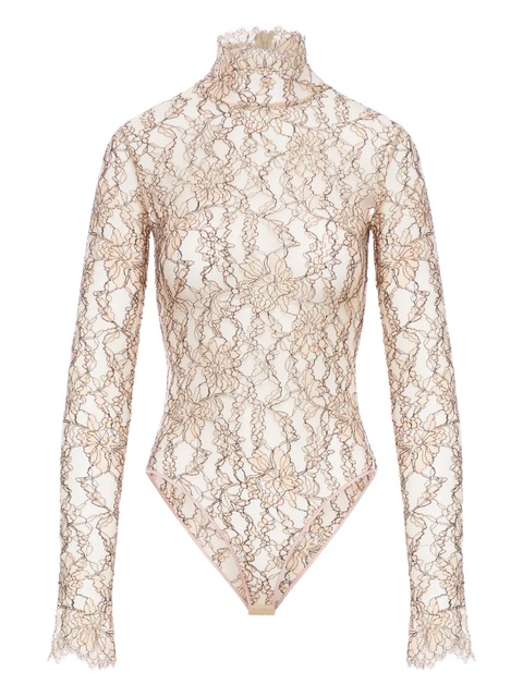 Valentino Garavani lace high-neck bodysuit - Neutrals - zdjęcie produktu nr 1