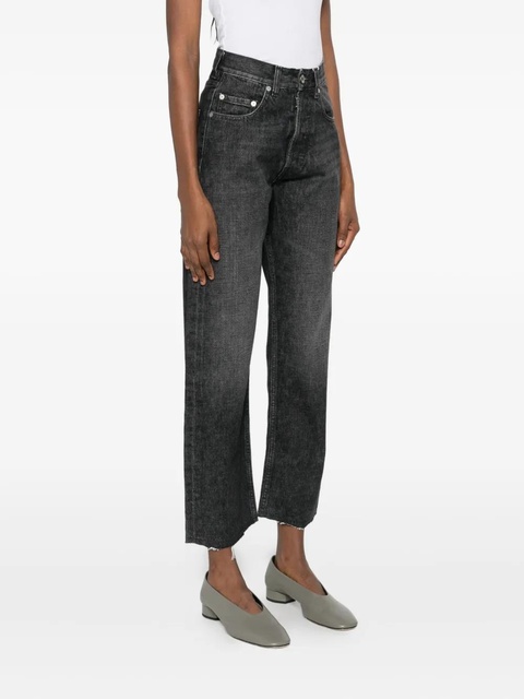 Maison Margiela frayed straight-leg jeans - Black - zdjęcie produktu nr 2