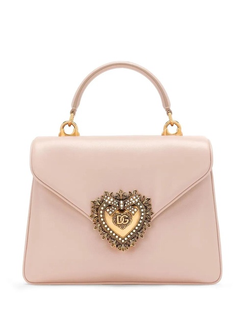 Dolce & Gabbana Devotion leather tote bag - Pink - zdjęcie produktu nr 1