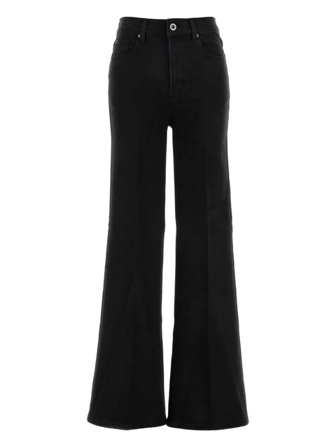 Self-Portrait cotton-blend jeans - Black - zdjęcie produktu nr 1