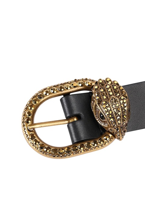 Kurt Geiger London pasek skórzany Mayfair damski kolor czarny 5257800109 - zdjęcie produktu nr 2