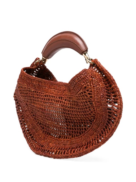 Chloé Summer Banana woven tote bag - Brown - zdjęcie produktu nr 2