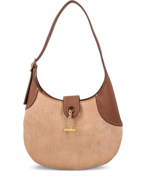 Loro Piana mini Bobbin leather-trim shoulder bag - Brown - zdjęcie produktu nr 1