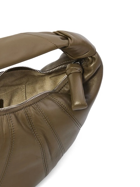 LEMAIRE mini Fortune Croissant knotted panelled bag - Green - zdjęcie produktu nr 2