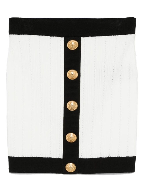 Balmain knitted mini skirt - White - zdjęcie produktu nr 1