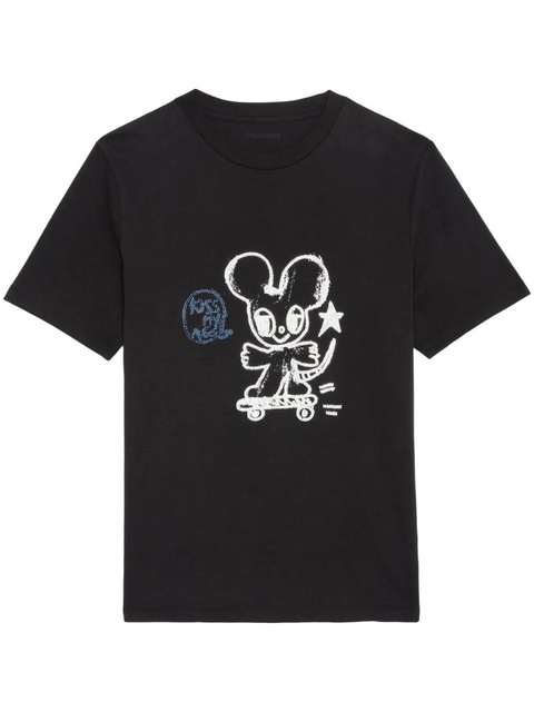 Zadig&Voltaire Edwin Happy Mouse t-shirt - Black - zdjęcie produktu nr 1