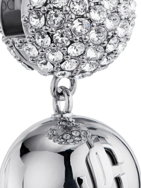 Jimmy Choo embossed logo earrings - Silver - zdjęcie produktu nr 2