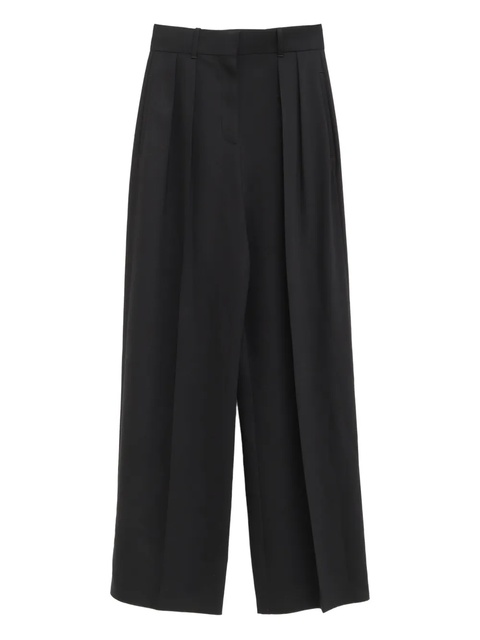 LOEWE pleated-front trousers - Black - zdjęcie produktu nr 1