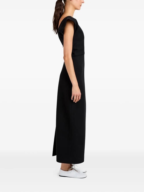 Proenza Schouler Mariam V-neck midi dress - Black - zdjęcie produktu nr 1