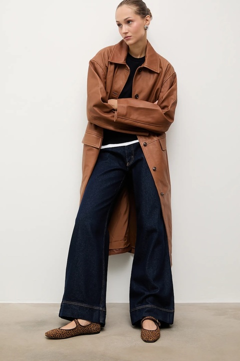 Answear.LAB baleriny zamszowe kolor brązowy - zdjęcie produktu nr 2