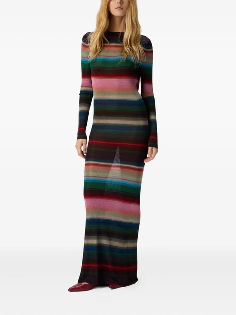 Missoni striped open-back maxi dress - Black - zdjęcie produktu nr 1