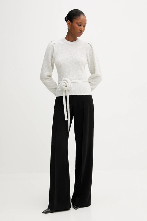 Rotate sweter z wełną 0 damski kolor szary lekki 1142772344 - zdjęcie produktu nr 2
