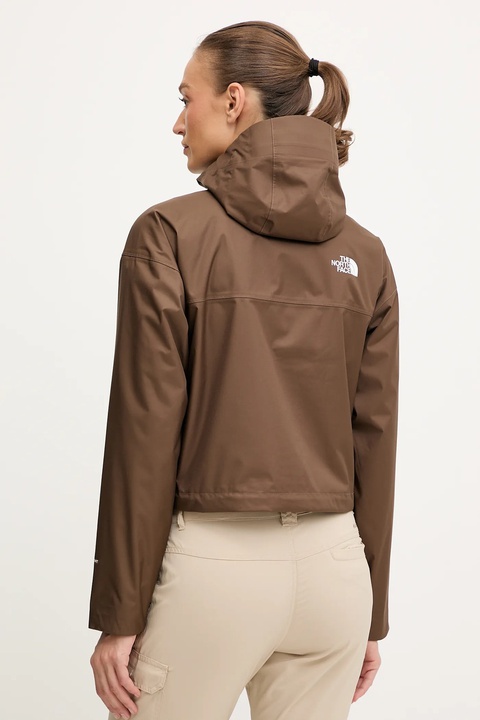 The North Face kurtka outdoorowa Cropped Quest kolor brązowy przejściowa NF0A55EP1OI1 - zdjęcie produktu nr 2