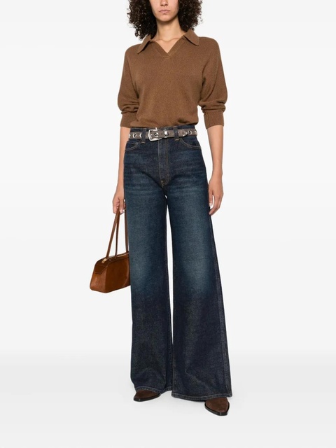 KHAITE Herve polo jumper - Brown - zdjęcie produktu nr 2