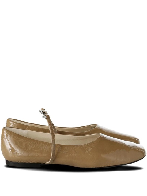 Tory Burch leather ballet flats - Neutrals - zdjęcie produktu nr 1