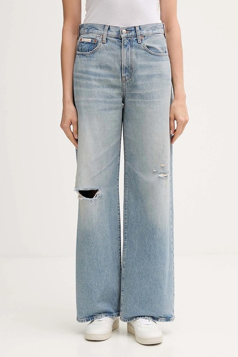 Calvin Klein Jeans jeansy damskie kolor niebieski LV047D745G - zdjęcie produktu nr 1
