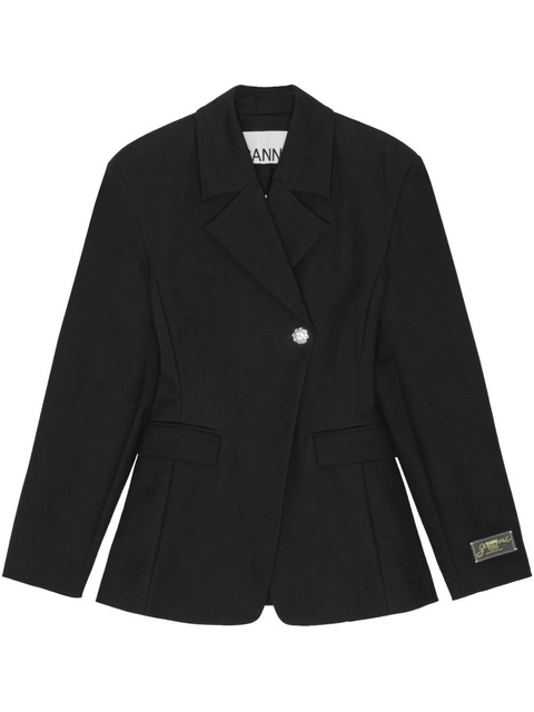 GANNI appliqué blazer - Black - zdjęcie produktu nr 1