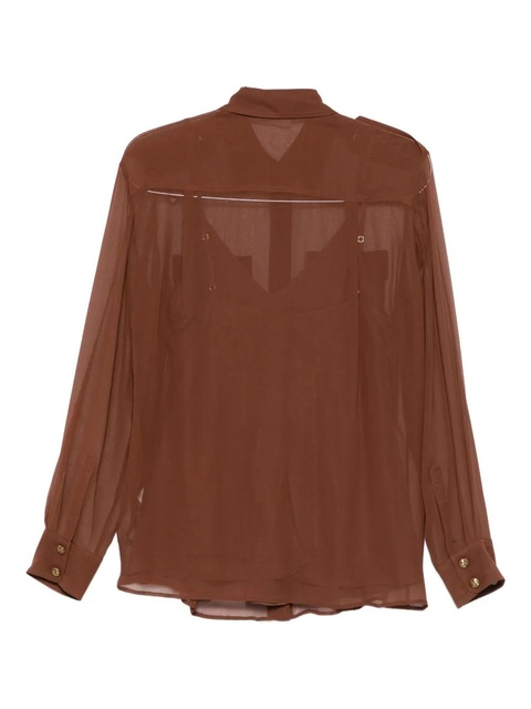 ZIMMERMANN button-detailed pocket shirt - Brown - zdjęcie produktu nr 2