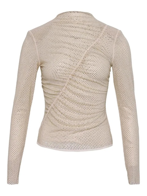 Self-Portrait rhinestone top - Neutrals - zdjęcie produktu nr 2