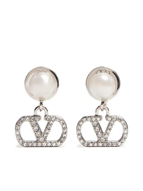 Valentino Garavani VLogo Signature earrings - Silver - zdjęcie produktu nr 1