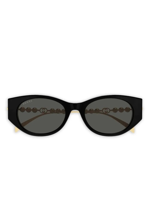 Gucci Eyewear GG1970SA pearl cat-eye sunglasses - Black - zdjęcie produktu nr 1