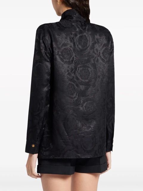 Versace Barocco pussy-bow shirt - Black - zdjęcie produktu nr 2