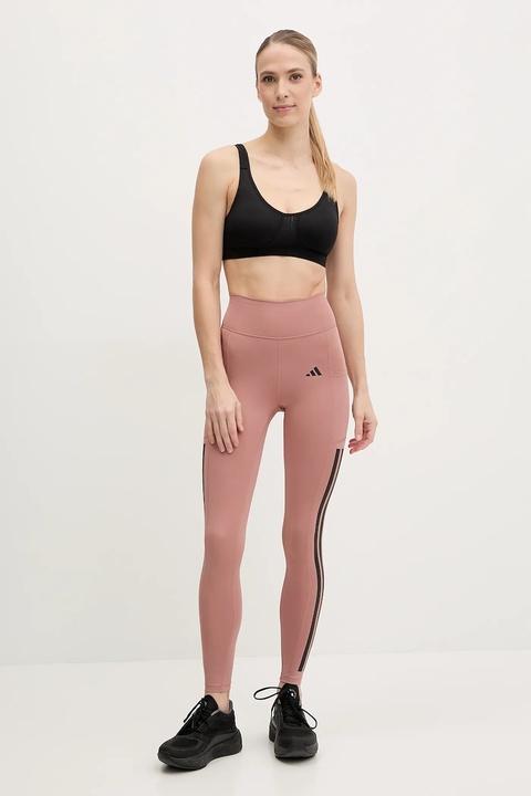 adidas Performance legginsy treningowe Optime kolor pomarańczowy z nadrukiem JI8764 - zdjęcie produktu nr 2