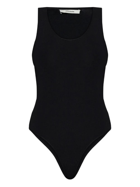 ENTIRE STUDIOS ribbed playsuit - Black - zdjęcie produktu nr 1