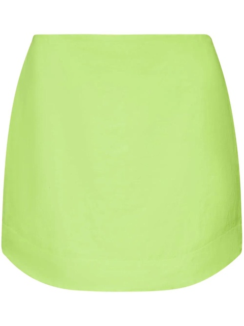 JW Anderson curved-hem mini skirt - Green - zdjęcie produktu nr 1