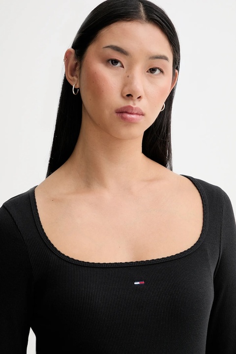 Tommy Jeans longsleeve kolor czarny DW0DW21836 - zdjęcie produktu nr 2