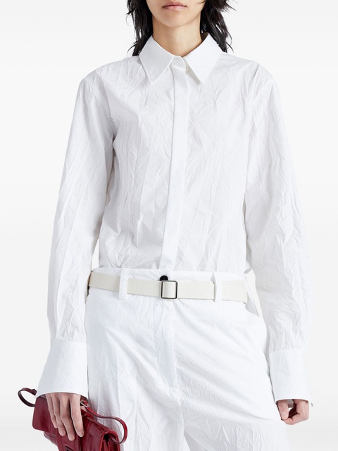 Proenza Schouler Allen crinkled shirt - White - zdjęcie produktu nr 2
