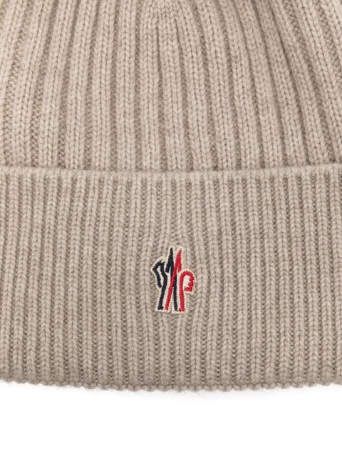 Moncler Grenoble pompom cashmere beanie hat - Neutrals - zdjęcie produktu nr 2