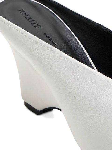 KHAITE 75mm open-toe wedge sandal - White - zdjęcie produktu nr 2