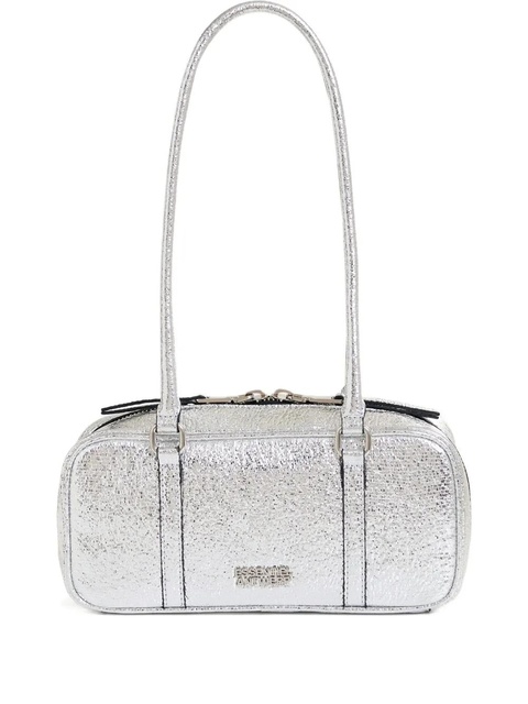 Essentiel Antwerp small metallic-effect shoulder bag - Grey - zdjęcie produktu nr 1