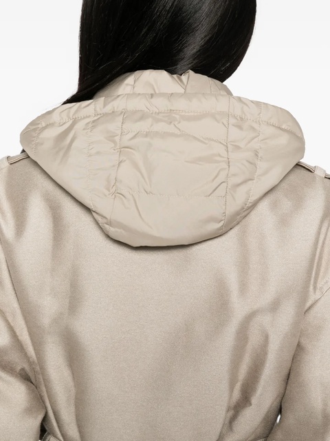 Moncler embroidered-logo jacket - Neutrals - zdjęcie produktu nr 2