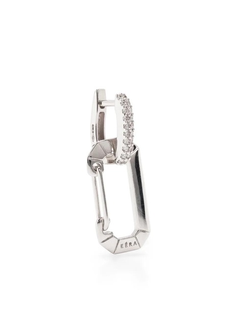 EÉRA 18kt white gold Chiara diamond hoop earring - Silver - zdjęcie produktu nr 1
