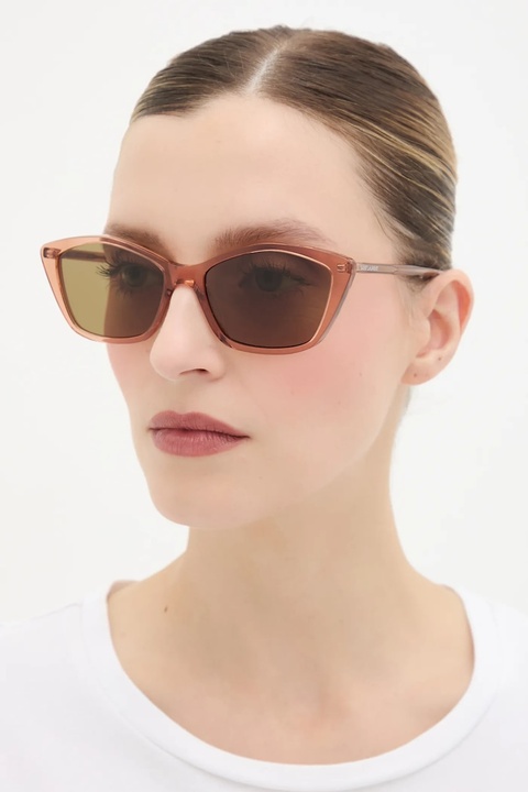 Saint Laurent okulary przeciwsłoneczne damskie kolor brązowy SL 775 - zdjęcie produktu nr 1