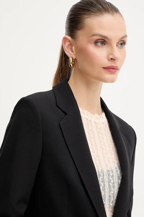 BOSS Orange marynarka kolor czarny jednorzędowa gładka 50549396 - zdjęcie produktu nr 2