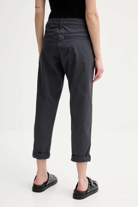 G-Star spodnie damskie kolor szary fason chinos high waist D25257-D715 - zdjęcie produktu nr 1