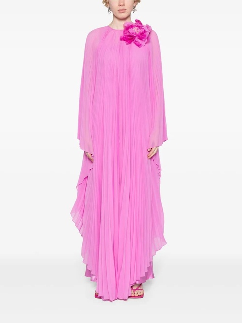 Max Mara pleated chiffon maxi dress - Pink - zdjęcie produktu nr 1