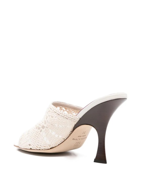 Magda Butrym 100mm crochet thong heeled sandals - Neutrals - zdjęcie produktu nr 2