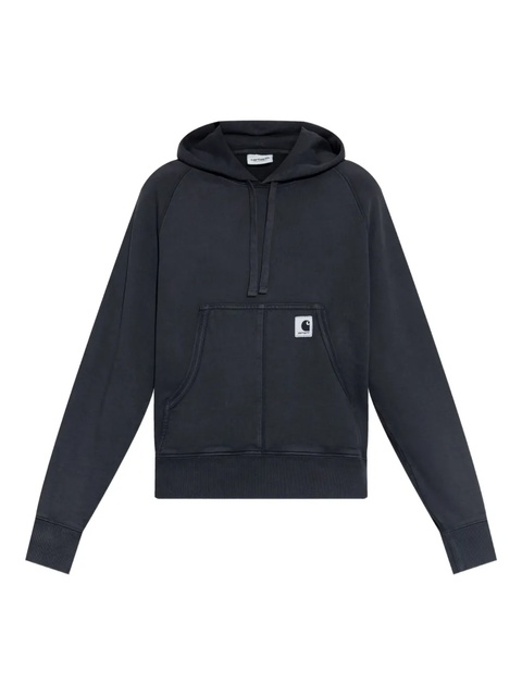Carhartt WIP logo-patch cotton hoodie - Grey - zdjęcie produktu nr 1