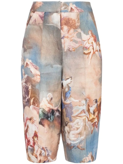 Balmain Sky-print high-waisted shorts - Multicolour - zdjęcie produktu nr 1