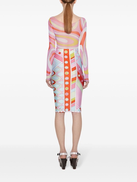 PUCCI Vivara-print pencil skirt - Blue - zdjęcie produktu nr 2