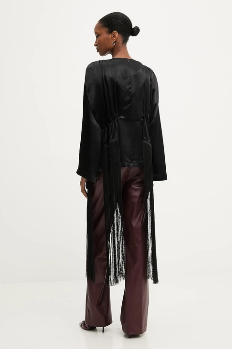 Answear.LAB bluzka damska kolor czarny gładka - zdjęcie produktu nr 2