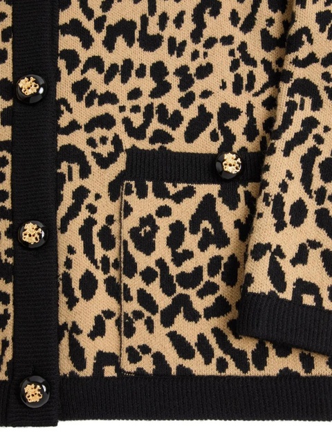 Valentino Garavani animal-print cardigan - Neutrals - zdjęcie produktu nr 2