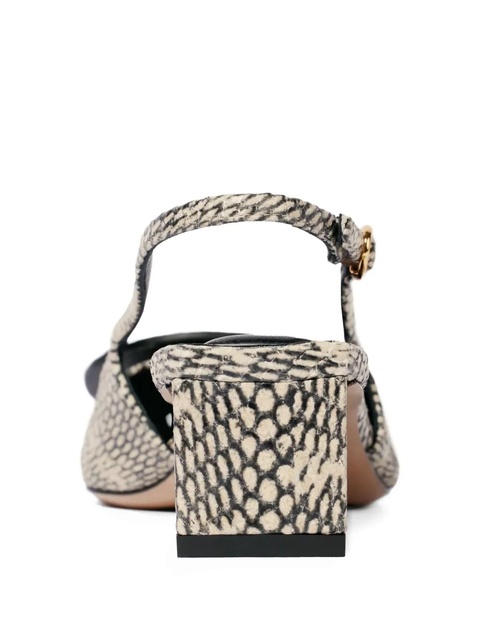 Jacquemus snakeskin-print slingback pumps - Neutrals - zdjęcie produktu nr 1