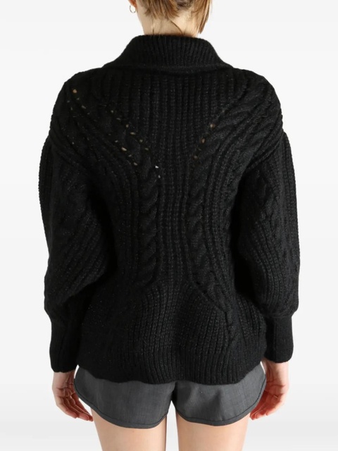 Simone Rocha chain cable-knit cardigan - Black - zdjęcie produktu nr 2