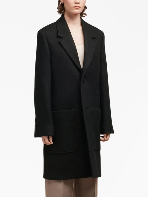 AMI Paris single-breasted wool coat - Black - zdjęcie produktu nr 2