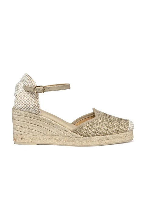 Geox espadryle D GELSA LOW kolor beżowy na koturnie D55NGE 01106 C6738 - zdjęcie produktu nr 1